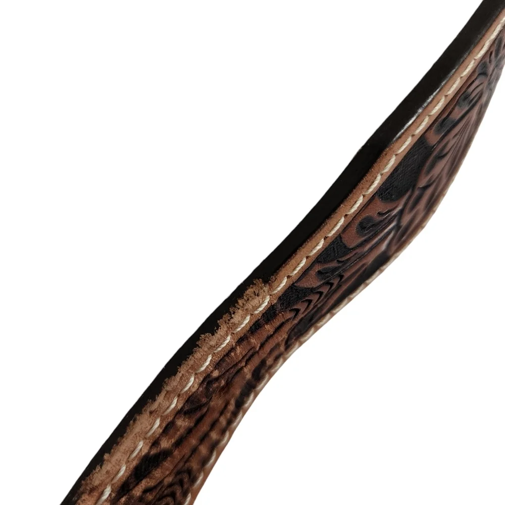 JUSTIN LEATHER TOOLED WESTERN BELT